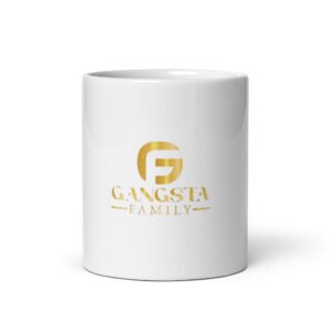 White glossy mug